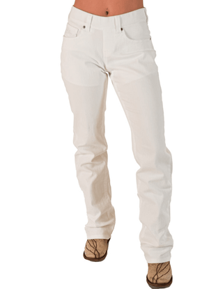 Cowgirl Tuff White Pull - On Bootcut Jeans – Apparel from Bronco Western Supply Co.
