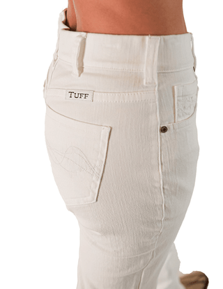 Cowgirl Tuff White Pull - On Bootcut Jeans – Apparel from Bronco Western Supply Co.