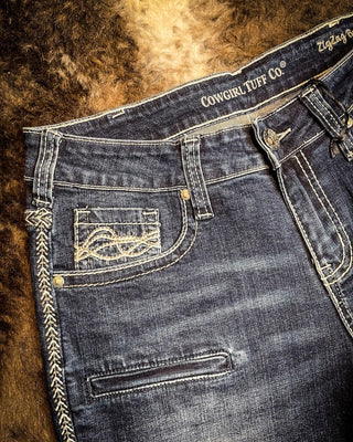 Cowgirl Tuff ZigZag Bootcut Jeans – Apparel from Bronco Western Supply Co.