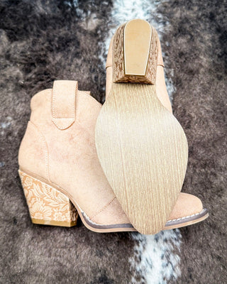 Dangerous Ankle Bootie in Light Tan By Very G – Women's Shoes from Bronco Western Supply Co.