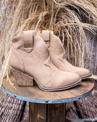 Dangerous Ankle Bootie in Light Tan By Very G – Women's Shoes from Bronco Western Supply Co.