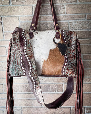 Dangle Wangle Hair-On Tooled Leather Bag by Myra Bag – Purses & Wallets from Bronco Western Supply Co.