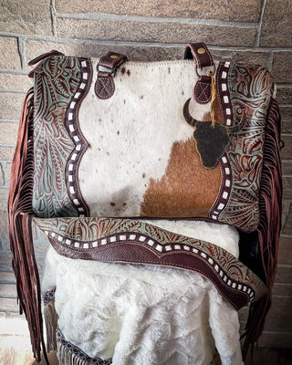 Dangle Wangle Hair-On Tooled Leather Bag by Myra Bag – Purses & Wallets from Bronco Western Supply Co.