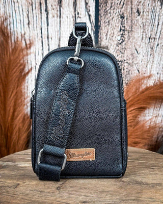 Danica Sling Bag in Black by Wrangler – Purses & Wallets from Bronco Western Supply Co.