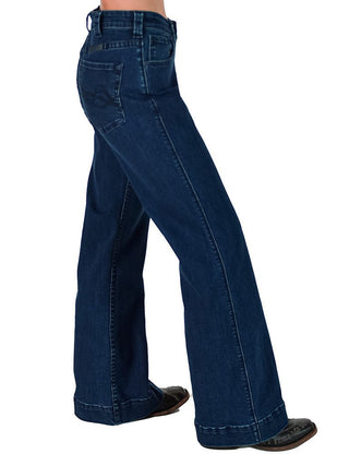 Dark Wide Leg Trouser Jeans by Cowgirl Tuff – Apparel from Bronco Western Supply Co.
