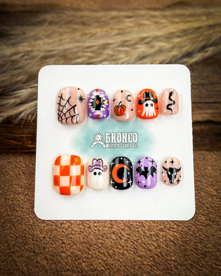 Fall Western Press-On Nails