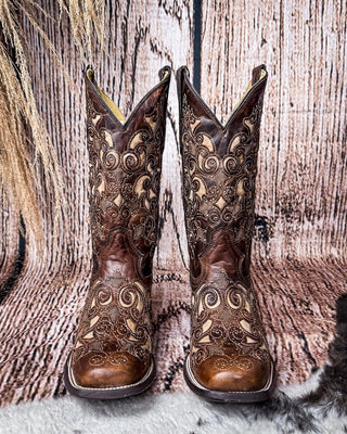 Desert Blossom Corral Boots – Women's Boots from Bronco Western Supply Co.