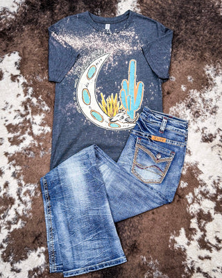 Desert Child Graphic Tee - Distressed Charcoal – Shirts & Tops from Bronco Western Supply Co.