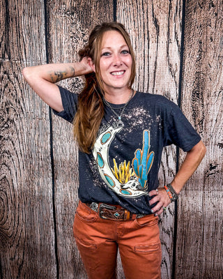 Desert Child Graphic Tee - Distressed Charcoal – Shirts & Tops from Bronco Western Supply Co.