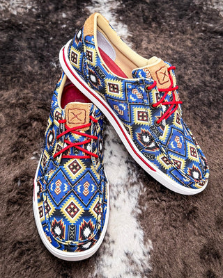 Desert Drift Twisted X Kicks - Blue Multi Aztec – Women's Shoes from Bronco Western Supply Co.