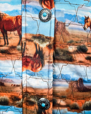 Desert Herd Quilted Jacket by Lucky and Blessed – Apparel from Bronco Western Supply Co.