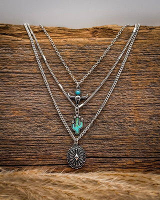 Desert Luck Layered Necklace – Jewelry from Bronco Western Supply Co.