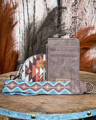 Desert Sky Aztec Wristlet Wallet Set in Coffee by Wrangler – Purses & Wallets from Bronco Western Supply Co.