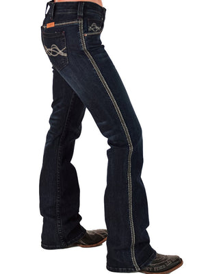 DFMI Indigo Mid - Rise Bootcut Jeans by Cowgirl Tuff – Apparel from Bronco Western Supply Co.