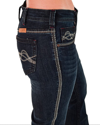 DFMI Indigo Mid - Rise Bootcut Jeans by Cowgirl Tuff – Apparel from Bronco Western Supply Co.