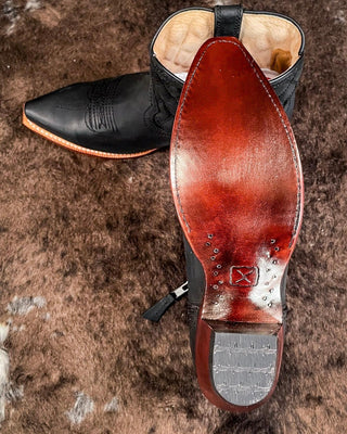 Dixie Twisted X Steppin' Out Ankle Booties - Black Sand – Women's Shoes from Bronco Western Supply Co.