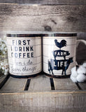 Do Farm Things Stoneware Mug - Gift Items - Primitives by Kathy - Bronco Western Supply Co.