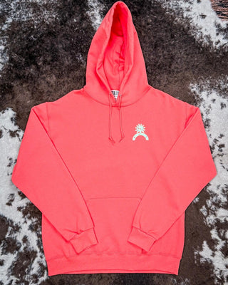 Doin' Cowgirl Sh*t Hoodie - Coral – Apparel from Bronco Western Supply Co.