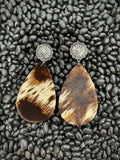 Dover Concho Cowhide Earrings - Jewelry - Bronco Western Supply Co. - Bronco Western Supply Co.