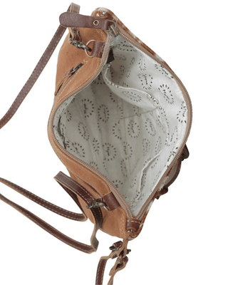 Dusa Floral Hair-On Crossbody Bag by Myra Bag – Purses & Wallets from Bronco Western Supply Co.