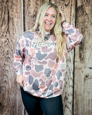 Dusty Camo Howdy Pullover Sweatshirt – Apparel from Bronco Western Supply Co.