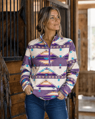 Dusty Violet Fitted Pullover by Sterling Kreek – Apparel from Bronco Western Supply Co.
