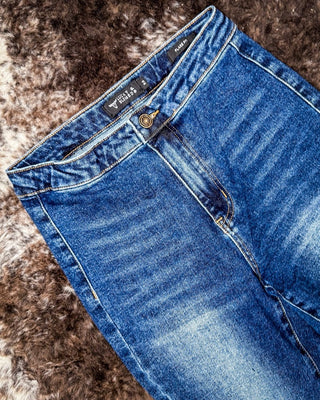 Elkhorn High Rise Flare in Dark Wash by L&B – Apparel from Bronco Western Supply Co.