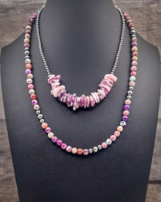 Elodie Purple Variscite and Sterling Silver Choker – Jewelry from Bronco Western Supply Co.