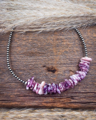 Elodie Purple Variscite and Sterling Silver Choker – Jewelry from Bronco Western Supply Co.