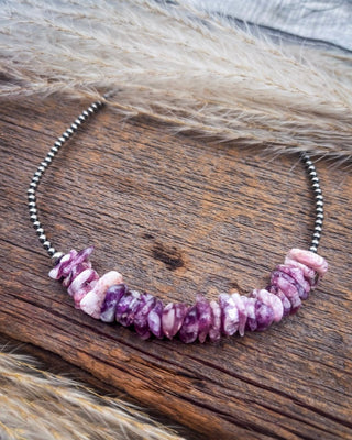 Elodie Purple Variscite and Sterling Silver Choker – Jewelry from Bronco Western Supply Co.