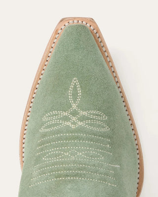 Emme Vintage Suede Boot in Aqua by Stetson – Women's Shoes from Bronco Western Supply Co.