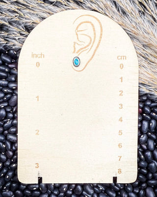 Fala Genuine Turquoise Stud Earrings – Jewelry from Bronco Western Supply Co.