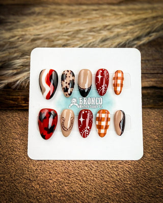 Fall Western Press-On Nails – Press-on Nails from Bronco Western Supply Co.