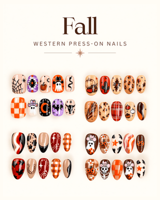 Fall Western Press-On Nails – Press-on Nails from Bronco Western Supply Co.