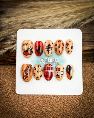 Fall Western Press-On Nails – Press-on Nails from Bronco Western Supply Co.