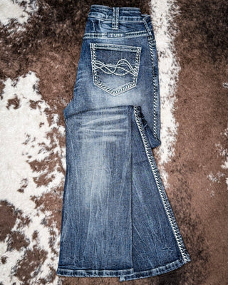 Fame Bootcut Jeans in Dark Wash by Cowgirl Tuff – Apparel from Bronco Western Supply Co.