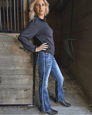 Famous Flannel Bootcut Jeans by Cowgirl Tuff – Apparel from Bronco Western Supply Co.