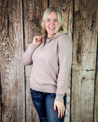 Field & Stable Horse Quarter Zip Pullover in Mauve – Apparel from Bronco Western Supply Co.