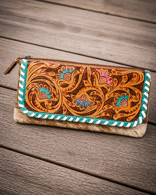 Flames Hair-On Leather Wallet by Myra Bag – Purses & Wallets from Bronco Western Supply Co.