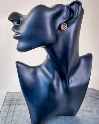 Flourish Flower Stud Fashion Earrings - Copper – Jewelry from Bronco Western Supply Co.