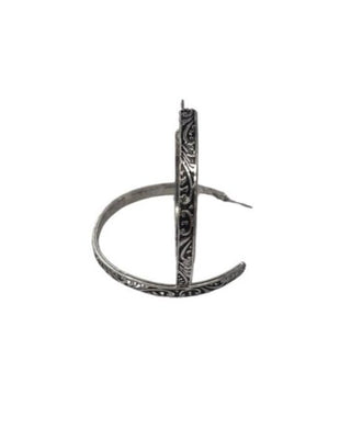 Folk Tooled Hoop Fashion Earrings – Jewelry from Bronco Western Supply Co.
