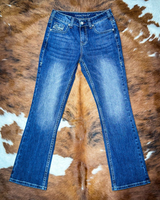 Freedom 2 Bootcut Jeans in Dark Indigo by Cowgirl Tuff – Apparel from Bronco Western Supply Co.