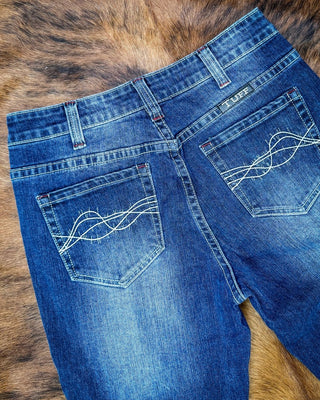 Freedom 2 Bootcut Jeans in Dark Indigo by Cowgirl Tuff – Apparel from Bronco Western Supply Co.