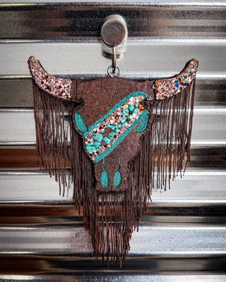 Fringe & Frosting Bull Skull Car Freshie in Pumpkin Cupcake Scent – Accessories from Bronco Western Supply Co.