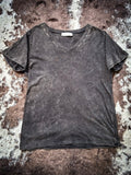 Frisco Acid - Wash V - Neck Tee - Ash Black - Apparel - Bronco Western Supply Co. - Bronco Western Supply Co.