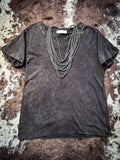 Frisco Acid - Wash V - Neck Tee - Ash Black - Apparel - Bronco Western Supply Co. - Bronco Western Supply Co.