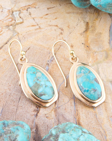 Earrings on display