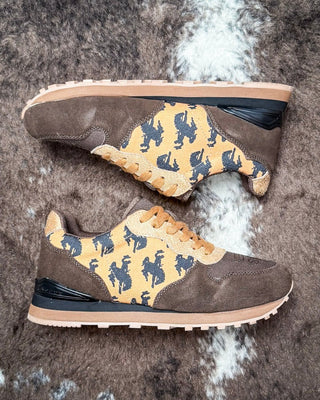 Giddyup Bronc Tennis Shoes in Tan by Roper – Women's Shoes from Bronco Western Supply Co.