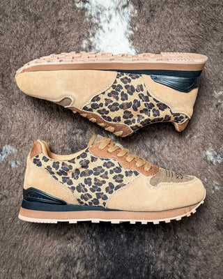 Giddyup Leopard Tennis Shoes in Tan by Roper – Women's Shoes from Bronco Western Supply Co.