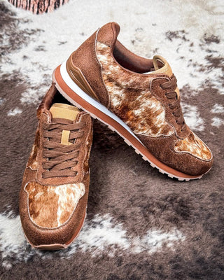 Giddyup Wild Tennis Shoes in Brown by Roper – Women's Shoes from Bronco Western Supply Co.